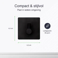 EAVY Zelfklevende Handdoekhaakjes – Set Van 4 Handdoekhouders - RVS 13 EAVY Zelfklevende Handdoekhaakjes – Set Van 4 Handdoekhouders - RVS -Badkamer Wijs 1200x1200 1791