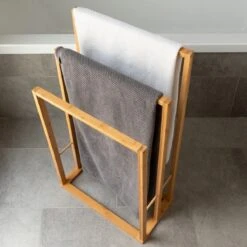 Handdoekrek Bamboe TrioBathroom Solutions -Badkamer Wijs 1200x1200 1800