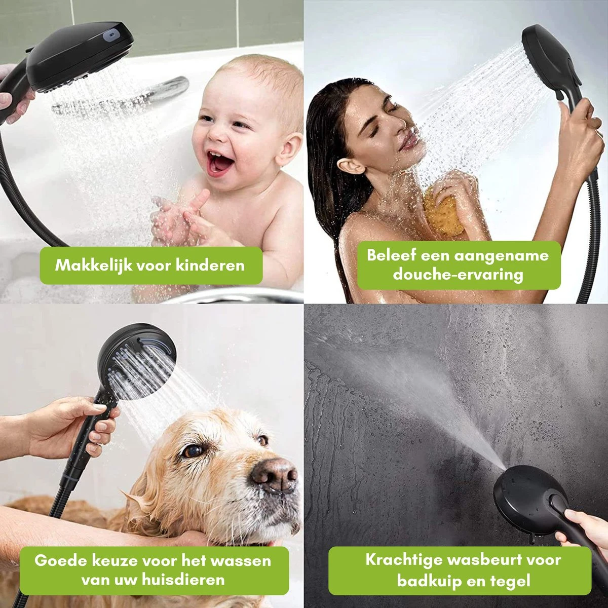 Salvano Douchekop - Waterbesparend - Hoge Kwaliteit - Handdouche - 9 Standen - Zwart 2023 Pro 8 Salvano Douchekop - Waterbesparend - Hoge Kwaliteit - Handdouche - 9 Standen - Zwart 2023 Pro - Afbeelding 6