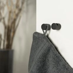 Tiger Bold - Handdoekhaken Klein - ø 1,9 Cm - 2 Stuks - Zwart -Badkamer Wijs 1200x1200 1817