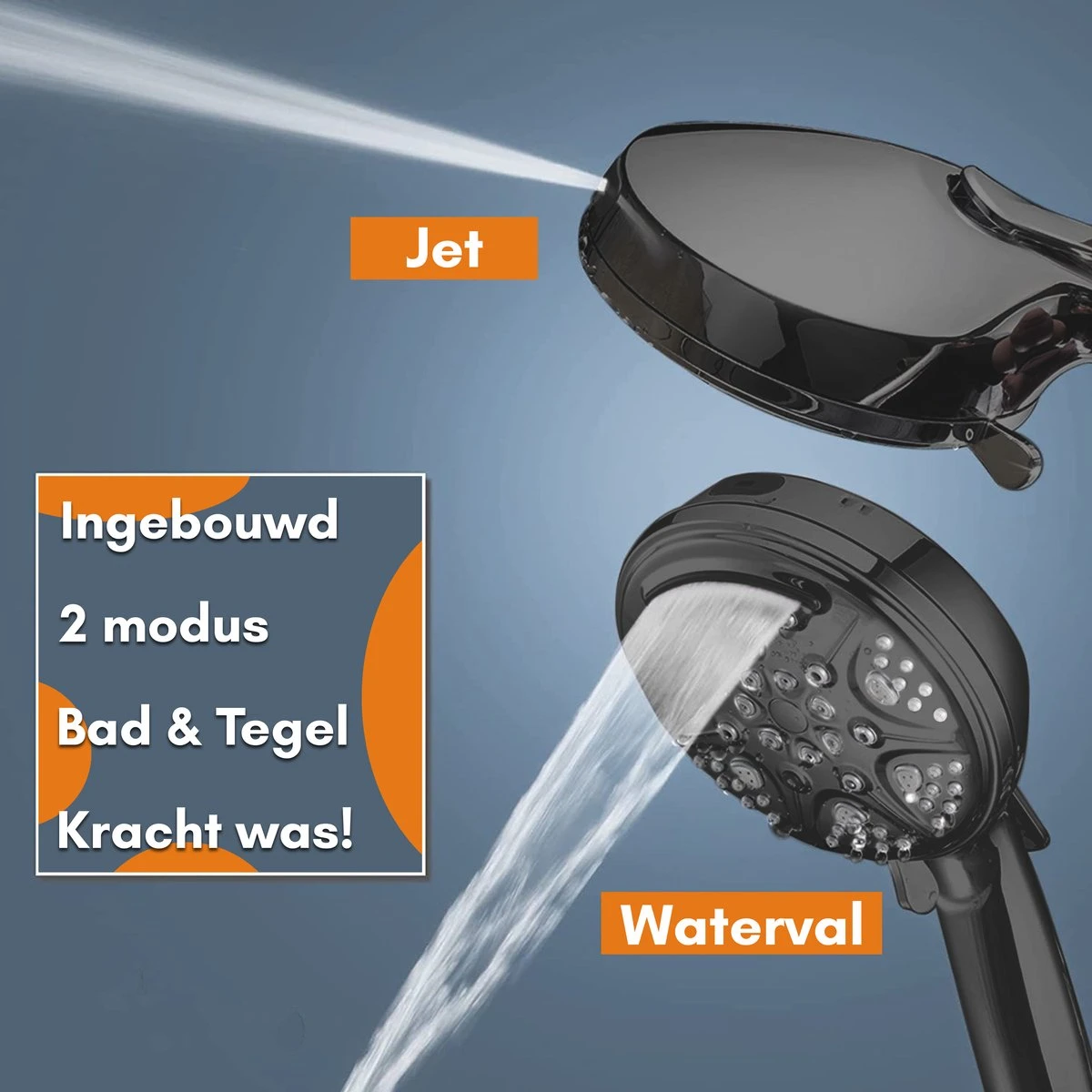 Salvano Douchekop - Waterbesparend - Hoge Kwaliteit - Handdouche - 9 Standen - Zwart 2023 Pro 9 Salvano Douchekop - Waterbesparend - Hoge Kwaliteit - Handdouche - 9 Standen - Zwart 2023 Pro - Afbeelding 7