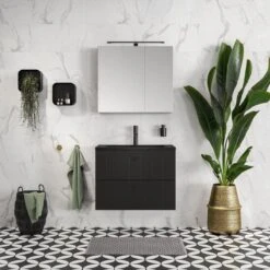 Tiger Tune - Handdoekhaak - Messing Geborsteld / Zwart -Badkamer Wijs 1200x1200 1845