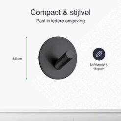 EAVY Handdoekhaakjes Zelfklevend - Set Van 4 Handdoek Haakjes - Wandhaak - Handdoekhouder -Badkamer Wijs 1200x1200 1861