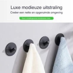 EAVY Handdoekhaakjes Zelfklevend - Set Van 4 Handdoek Haakjes - Wandhaak - Handdoekhouder -Badkamer Wijs 1200x1200 1864