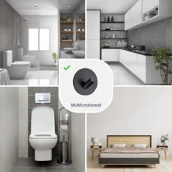 EAVY Handdoekhaakjes Zelfklevend - Set Van 4 Handdoek Haakjes - Wandhaak - Handdoekhouder -Badkamer Wijs 1200x1200 1865