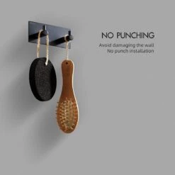 BOTC Handdoekhouder RVS - Handdoekhaakjes 2 In 1 RVS Zelfklevend - Rechthoekig Handdoek Haakjes - Handdoekhaak - Zwart -Badkamer Wijs 1200x1200 1869