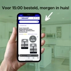 Waal© 2 Stuks RVS Handdoekhouders Zilver - Zelfklevend - Handdoek Klem - Handdoek Haak -Badkamer Wijs 1200x1200 1914