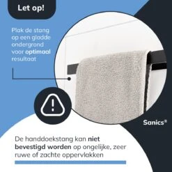 Sanics Handdoekrek Zwart 40 CM – Badkamer Of Keuken – Handdoekstang Zelfklevend – Handdoekhouder -Badkamer Wijs 1200x1200 1927