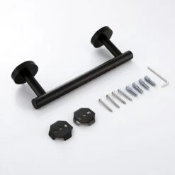 Design Handdoekhouder - Handdoekrek Voor Toilet En Badkamer - RVS Mat Zwart - 30 Cm -Badkamer Wijs 1200x1200 1934