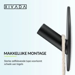 Handdoekhaakjes Zelfklevend - Zwart - Haakjes Handdoek 2st - Badkamer & Keuken 13 Handdoekhaakjes Zelfklevend - Zwart - Haakjes Handdoek 2st - Badkamer & Keuken -Badkamer Wijs 1200x1200 1937