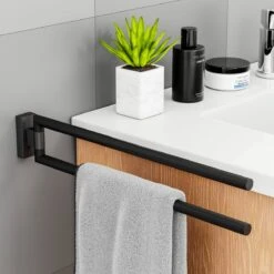 Nolad® Handdoekrek 2 Armig - Handdoekhouder - Handdoekenrek - RVS - Zwart 11 Nolad® Handdoekrek 2 Armig - Handdoekhouder - Handdoekenrek - RVS - Zwart -Badkamer Wijs 1200x1200 1941