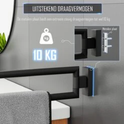 Nolad® Handdoekrek 2 Armig - Handdoekhouder - Handdoekenrek - RVS - Zwart 14 Nolad® Handdoekrek 2 Armig - Handdoekhouder - Handdoekenrek - RVS - Zwart -Badkamer Wijs 1200x1200 1944