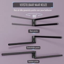 Nolad® Handdoekrek 2 Armig - Handdoekhouder - Handdoekenrek - RVS - Zwart 15 Nolad® Handdoekrek 2 Armig - Handdoekhouder - Handdoekenrek - RVS - Zwart -Badkamer Wijs 1200x1200 1945