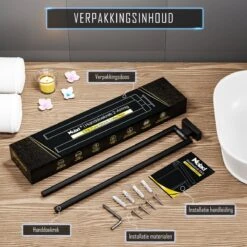 Nolad® Handdoekrek 2 Armig - Handdoekhouder - Handdoekenrek - RVS - Zwart 17 Nolad® Handdoekrek 2 Armig - Handdoekhouder - Handdoekenrek - RVS - Zwart -Badkamer Wijs 1200x1200 1947