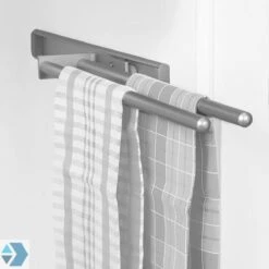 Eleganca Handdoekrek – Handdoekhouder Keuken – Handdoekstang – Ideaal Voor In Keukenkastjes – 44cm Uittrekbaar – 2 Armen – Handdoekrek Badkamer – Inclusief Bevestigingsmateriaal – Hoge Kwaliteit Aluminium – Zilver -Badkamer Wijs 1200x1200 1953