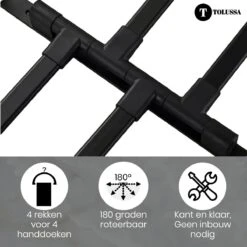 Tolussa Handdoekrek Badkamer Zwart - 30 CM - Handdoekhouder Zwart - Handdoekenrek Badkamer - Draaibaar 19 Tolussa Handdoekrek Badkamer Zwart - 30 CM - Handdoekhouder Zwart - Handdoekenrek Badkamer - Draaibaar -Badkamer Wijs 1200x1200 1961