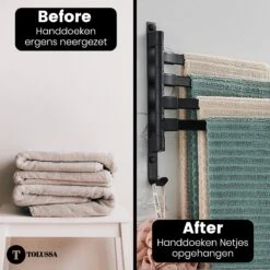Tolussa Handdoekrek Badkamer Zwart - 38 CM - Handdoekhouder Zwart - Handdoekenrek Badkamer - Draaibaar 20 Tolussa Handdoekrek Badkamer Zwart - 38 CM - Handdoekhouder Zwart - Handdoekenrek Badkamer - Draaibaar -Badkamer Wijs 1200x1200 1988