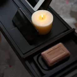 Merkloos Decopatent® Badplank - Uitschuifbaar 75 -> 110 Cm - Verstelbaar Bamboe Badrekje Voor In Bad - Boekenhouder - Tablethouder - Zwart 15 Merkloos Decopatent® Badplank - Uitschuifbaar 75 -> 110 Cm - Verstelbaar Bamboe Badrekje Voor In Bad - Boekenhouder - Tablethouder - Zwart -Badkamer Wijs 1200x1200 201