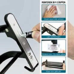 Vannons - Handdoekrek - Handdoekrek Badkamer - 2 Handdoeken - Handdoekrek Zelfklevend - Zwart 17 Vannons - Handdoekrek - Handdoekrek Badkamer - 2 Handdoeken - Handdoekrek Zelfklevend - Zwart -Badkamer Wijs 1200x1200 2013