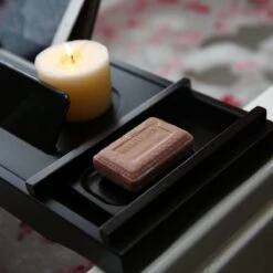 Merkloos Decopatent® Badplank - Uitschuifbaar 75 -> 110 Cm - Verstelbaar Bamboe Badrekje Voor In Bad - Boekenhouder - Tablethouder - Zwart 16 Merkloos Decopatent® Badplank - Uitschuifbaar 75 -> 110 Cm - Verstelbaar Bamboe Badrekje Voor In Bad - Boekenhouder - Tablethouder - Zwart -Badkamer Wijs 1200x1200 202