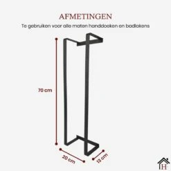 Homestic© Handdoekrek Zonder Boren - Antioch Stalen Handdoekhouder Voor In De Badkamer/Keuken/Camper/Tuin - 70x20x13 - Antraciet 10 Homestic© Handdoekrek Zonder Boren - Antioch Stalen Handdoekhouder Voor In De Badkamer/Keuken/Camper/Tuin - 70x20x13 - Antraciet -Badkamer Wijs 1200x1200 2035