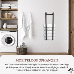 Homestic© Handdoekrek Zonder Boren - Antioch Stalen Handdoekhouder Voor In De Badkamer/Keuken/Camper/Tuin - 70x20x13 - Antraciet 13 Homestic© Handdoekrek Zonder Boren - Antioch Stalen Handdoekhouder Voor In De Badkamer/Keuken/Camper/Tuin - 70x20x13 - Antraciet -Badkamer Wijs 1200x1200 2036
