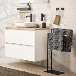 Sealskin Brix - Wandrek Met Handdoekrek 35 Cm - Zwart 25 Sealskin Brix - Wandrek Met Handdoekrek 35 Cm - Zwart -Badkamer Wijs 1200x1200 2040