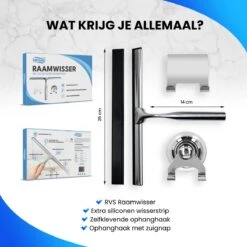 Douchewisser Met Ophangsysteem - Raamwisser - Raamtrekker - RVS - Extra Siliconen Strip 17 Douchewisser Met Ophangsysteem - Raamwisser - Raamtrekker - RVS - Extra Siliconen Strip -Badkamer Wijs 1200x1200 2055