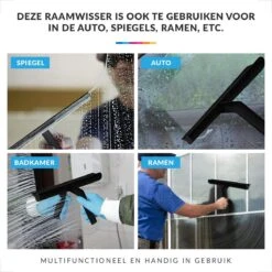 Douchewisser Met Ophanghaak – Trekker Douche – Douchetrekker Voor Badkamer – Raamwisser Douche – Zwart -Badkamer Wijs 1200x1200 2059