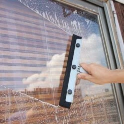 Vitamo™ Premium 2-in-1 Badkamer Vloerwisser Lang Met Ophangsysteem - Douchewisser Met Afdraaibare Wisser - Raamwisser - 180° Draaiend - Uitschuifbaar 70/125 CM - Grijs -Badkamer Wijs 1200x1200 2062