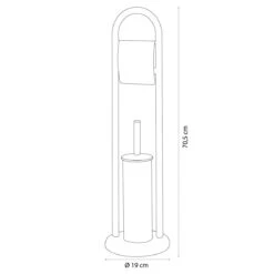 Sealskin Acero Toiletbutler Vrijstaand - Toiletborstel Met Houder - Toiletrolhouder Met Klep - Zwart -Badkamer Wijs 1200x1200 207