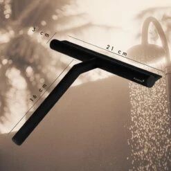 Fienosa Douchewisser Anti Kras Siliconen - Zachte Glashaak - Zwart -Badkamer Wijs 1200x1200 2073