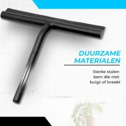 Minismus Douchewisser Met Magneethouder Ophangsysteem Zonder Boren - 21 Cm Breed - Zwart -Badkamer Wijs 1200x1200 2087