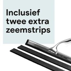 Douchewisser Met Ophanghaak En 2 Extra Strips - Raamwisser Voor Douche - Raamtrekker Chroom -Badkamer Wijs 1200x1200 2093