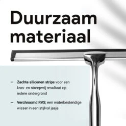 Douchewisser Met Ophanghaak En 2 Extra Strips - Raamwisser Voor Douche - Raamtrekker Chroom -Badkamer Wijs 1200x1200 2094