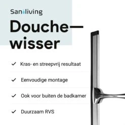 Douchewisser Met Ophanghaak En 2 Extra Strips - Raamwisser Voor Douche - Raamtrekker Chroom -Badkamer Wijs 1200x1200 2096