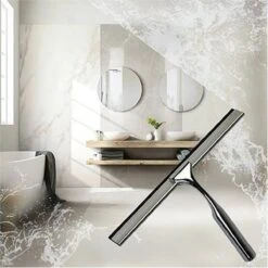 Aquafy Raamwisser RVS - Incl. Douchespons - Douchetrekker Voor Badkamer - Raamwisser Douche - Douchewisser RVS - Luxe Trekker Met Ophanghaak -Badkamer Wijs 1200x1200 2099