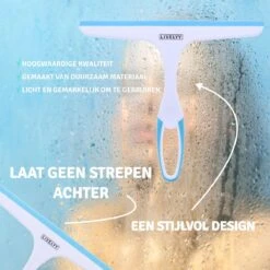 LIVELYY - Professionele Douchewisser - Raamwisser - Douche Trekker - Douchewissers - Aqua Blauw -Badkamer Wijs 1200x1200 2106