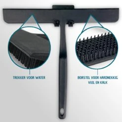 Vannons - Douchewisser Zwart - Douche Trekker Met Zelfklevende Ophanghaak - Met Borstel - Siliconen - Zwart 12 Vannons - Douchewisser Zwart - Douche Trekker Met Zelfklevende Ophanghaak - Met Borstel - Siliconen - Zwart -Badkamer Wijs 1200x1200 2125