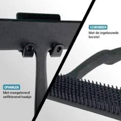 Vannons - Douchewisser Zwart - Douche Trekker Met Zelfklevende Ophanghaak - Met Borstel - Siliconen - Zwart 13 Vannons - Douchewisser Zwart - Douche Trekker Met Zelfklevende Ophanghaak - Met Borstel - Siliconen - Zwart -Badkamer Wijs 1200x1200 2126