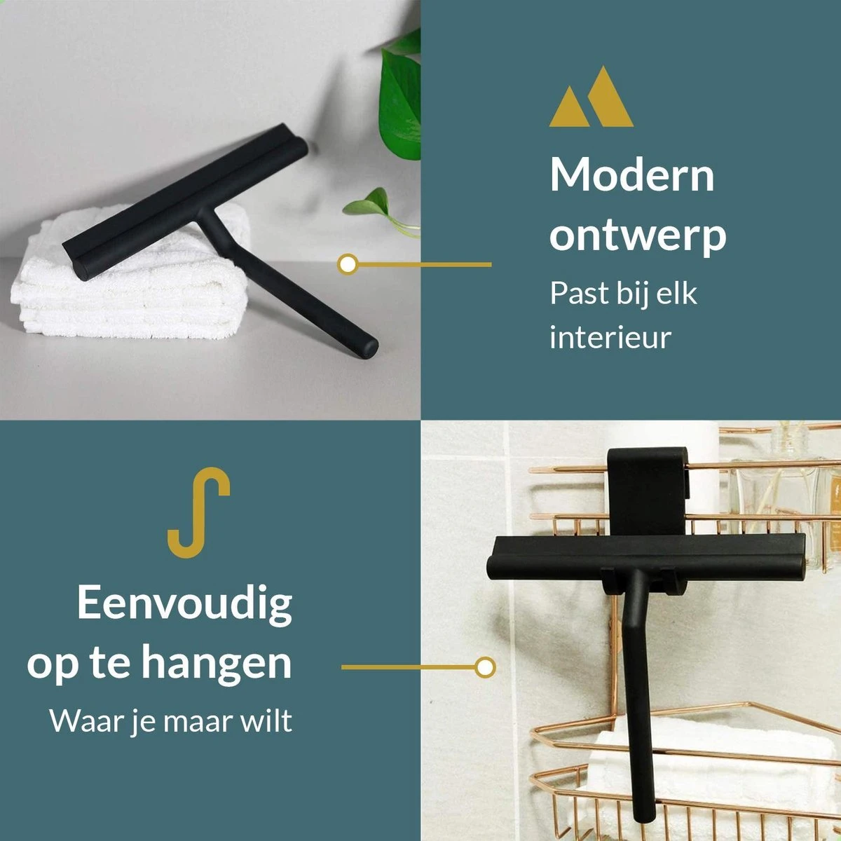 Seaside Originals Luxe Douchewisser Zwart Met Ophangsysteem En Opbergzakje - Raamwisser - Douchetrekker - Raamtrekker - Antislip - Badkamer Accessoires 9 Seaside Originals Luxe Douchewisser Zwart Met Ophangsysteem En Opbergzakje - Raamwisser - Douchetrekker - Raamtrekker - Antislip - Badkamer Accessoires - Afbeelding 7