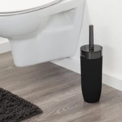 Sealskin Bloom Toiletborstel Met Houder Vrijstaand - Zwart -Badkamer Wijs 1200x1200 2174
