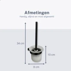Homeson WC Borstel Houder - WC-borstel Houder - WC Borstel - Toiletborstel - Toiletborstel Houder - Toilet Borstel Houder - WC Borstel Met Houder - WC Borstel Zwart - WC Borstel Muur - WC Borstel Houder Hangend -Badkamer Wijs 1200x1200 2202