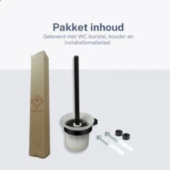 Homeson WC Borstel Houder - WC-borstel Houder - WC Borstel - Toiletborstel - Toiletborstel Houder - Toilet Borstel Houder - WC Borstel Met Houder - WC Borstel Zwart - WC Borstel Muur - WC Borstel Houder Hangend -Badkamer Wijs 1200x1200 2203