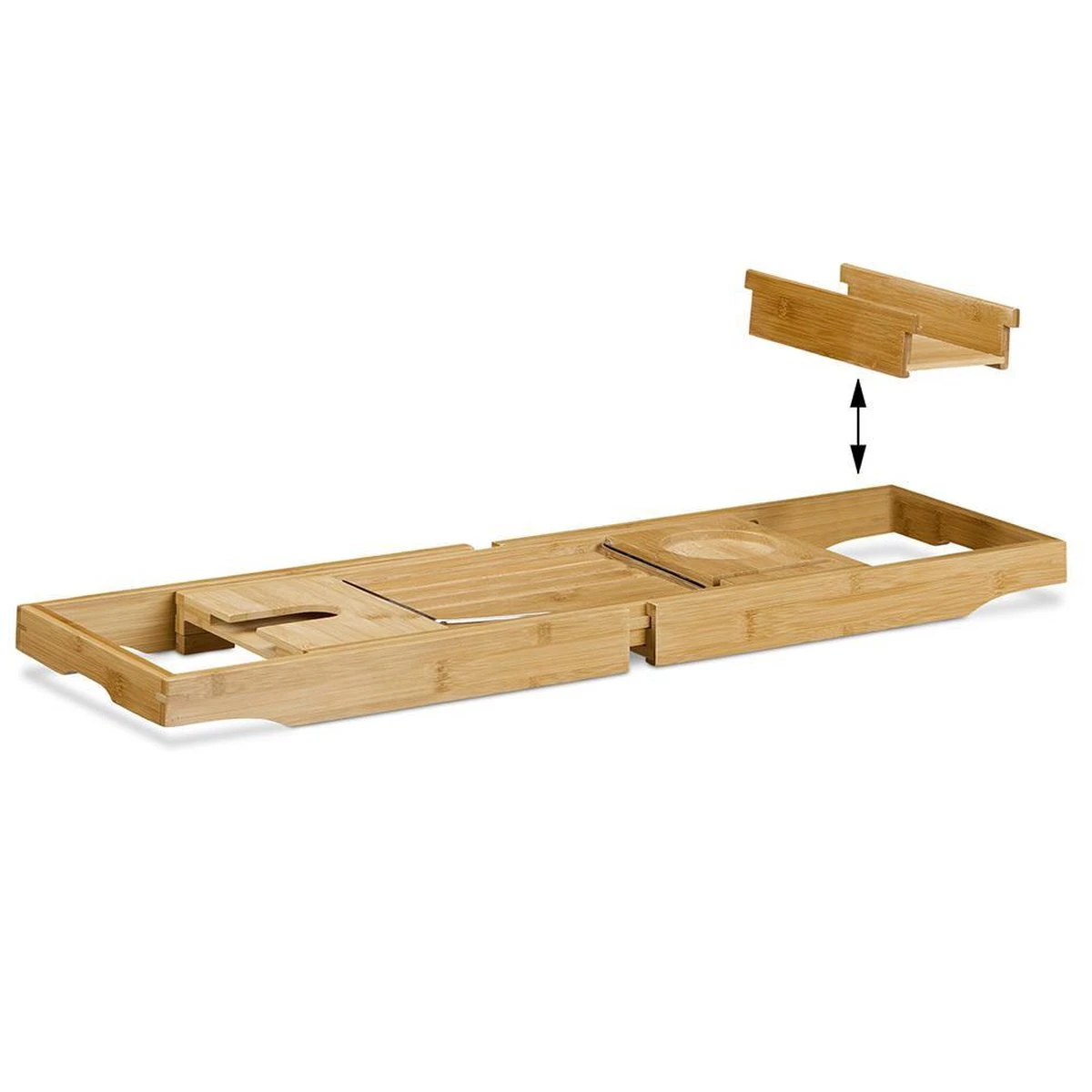 IVOL Badplank Bamboe - Badplank Hout Met Badrek Houders - Uitschuifbaar - 75 Tot 110 Cm 12 IVOL Badplank Bamboe - Badplank Hout Met Badrek Houders - Uitschuifbaar - 75 Tot 110 Cm - Afbeelding 10