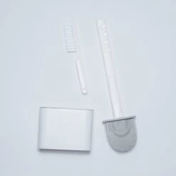 Lopoleis WC Borstel – Toiletborstel – Gesloten Bodem – WC Borstel Met Randreiniger – Siliconen – Grijs – WC Borstel Met Houder – Vrijstaand – Hangend – WC Borstel En Houder -Badkamer Wijs 1200x1200 2253