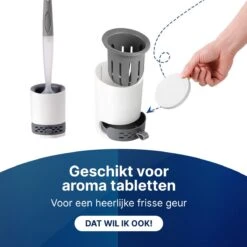Mdxl® Siliconen WC Borstel Met Zeepdispenser - Hervulbaar - Vrijstaand Of Hangend - Sneldrogend, Hygiënisch & Antibacteriële Werking - Zonder Boren - Toilet Brush - Toiletborstel Houder - Lekbak 16 Mdxl® Siliconen WC Borstel Met Zeepdispenser - Hervulbaar - Vrijstaand Of Hangend - Sneldrogend, Hygiënisch & Antibacteriële Werking - Zonder Boren - Toilet Brush - Toiletborstel Houder - Lekbak -Badkamer Wijs 1200x1200 2269