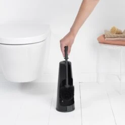 Brabantia ReNew WC Borstel - Met Houder - Matt Black -Badkamer Wijs 1200x1200 2284