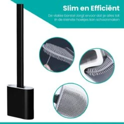 Merkloos WC Borstel Met Houder Zwart - Zwarte Toiletborstel - Duurzame Wc Borstel - Duurzame Toiletborstel -Badkamer Wijs 1200x1200 2293