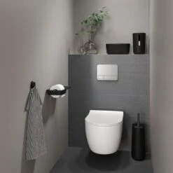 Tiger Tess - Toiletborstelhouder Met Opbergfunctie Vrijstaand En Swoop® Borstel Flexibel - Zwart / Antraciet -Badkamer Wijs 1200x1200 2296